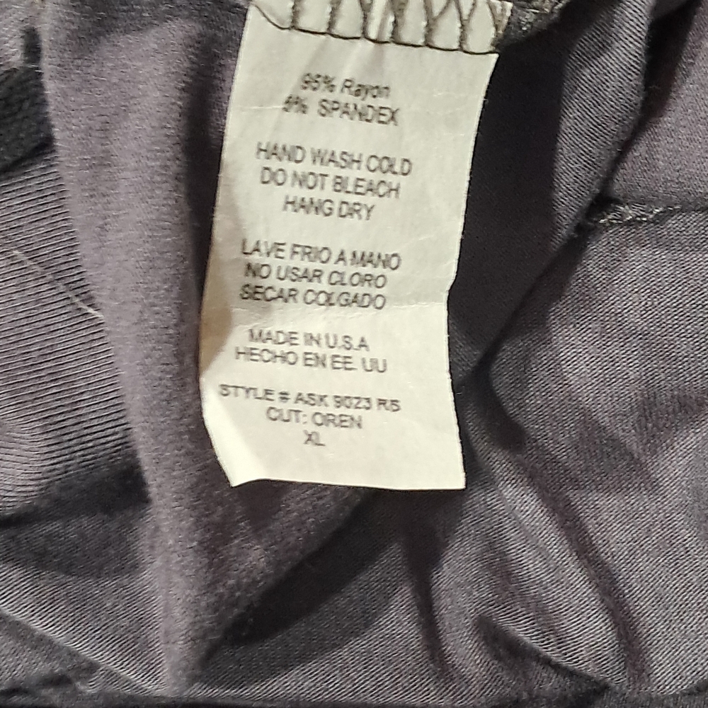 Azules Charcoal Gray High-Low Faux Wrap Maxi Skirt - XL NWT - Picture 10 of 14